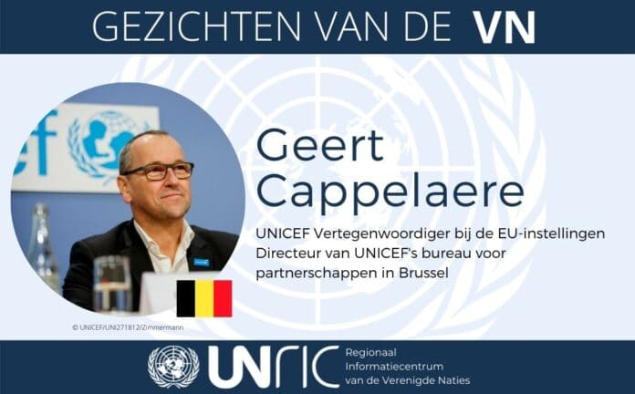 Geert Cappelaere, UNICEF, Gezichten van de VN