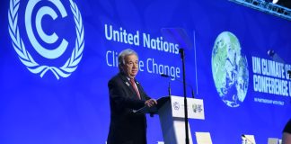 VN-Secretaris-Generaal Guterres spreekt COP26 toe