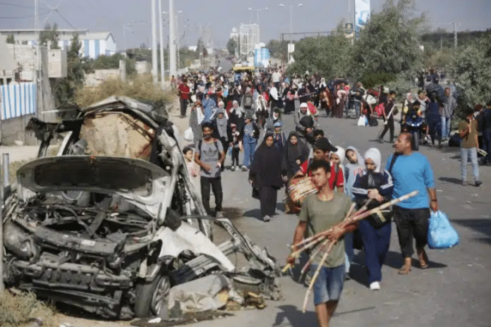 straat Israël Palestina afgebeeld in foto