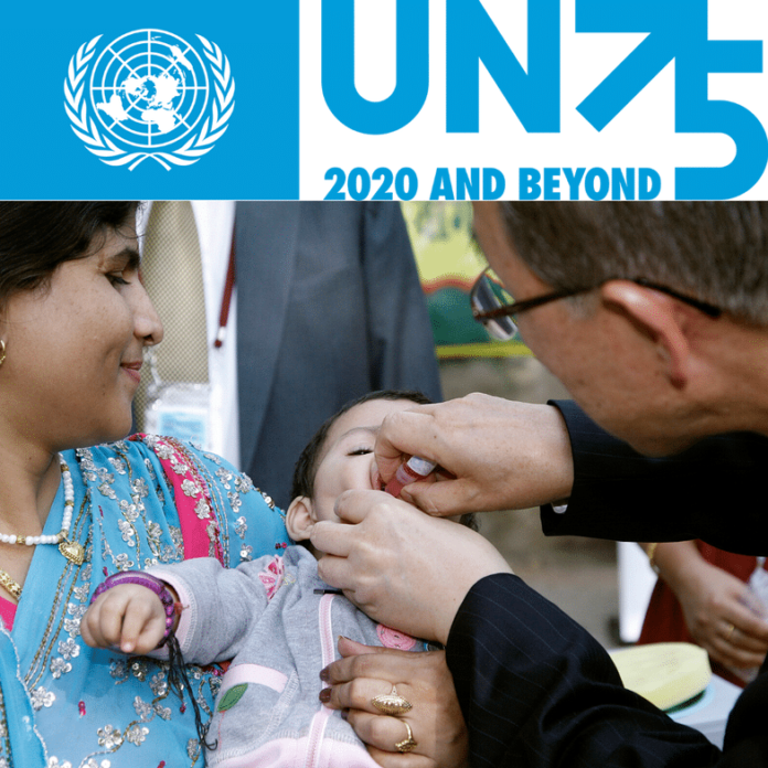 un polio un75 fn75 unicef