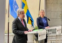 António Guterres & Magdalena Andersson