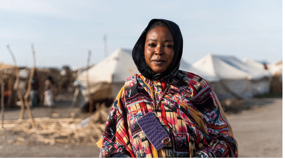 Habiba Shoaib, en representant for lokalsamfunnet, er internt fordrevet fra delstaten Blue Nile i Sudan. © UNHCR/Ala Kheir