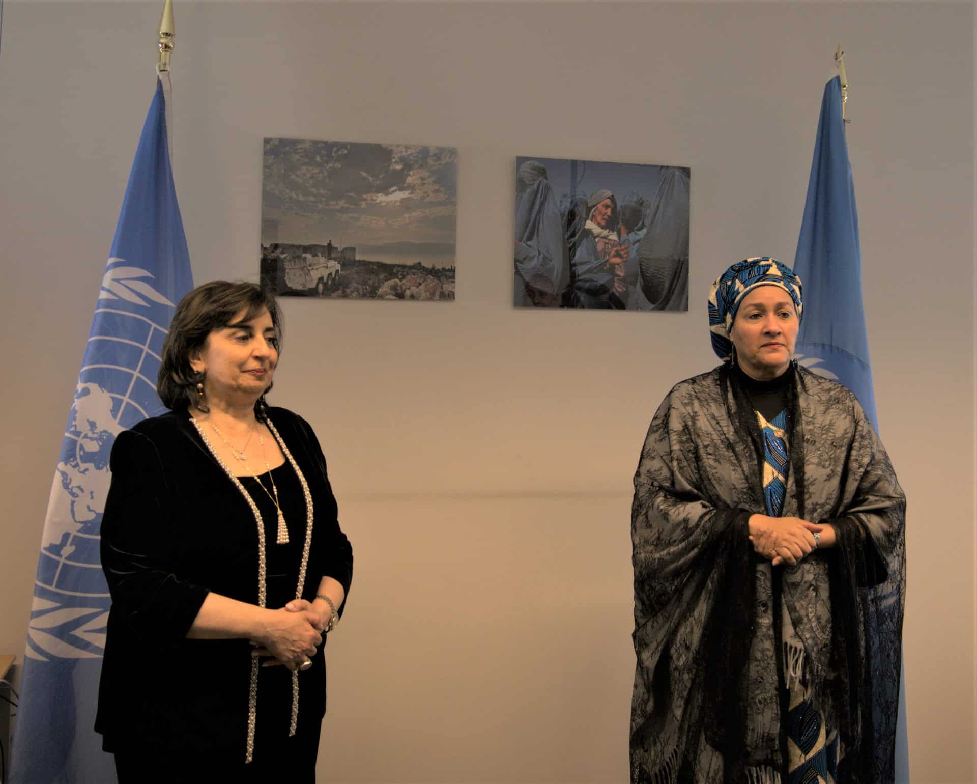 Amina mohammed and sima bahous