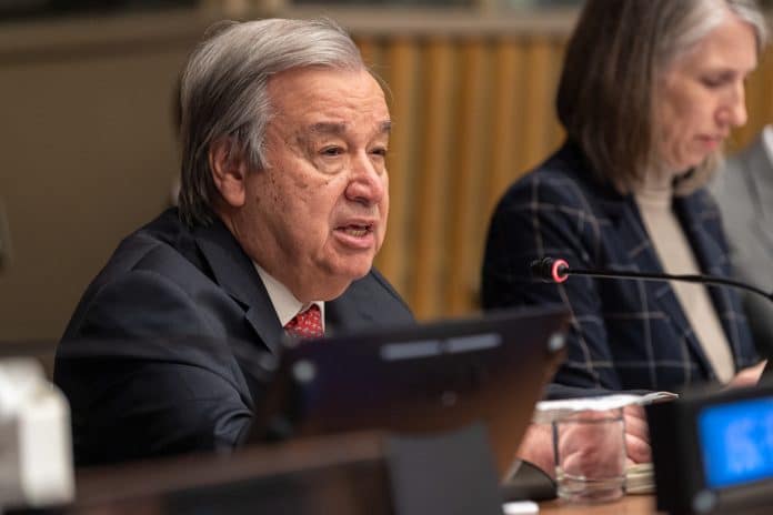 O Secretário-Geral António Guterres faz um resumo das políticas da "Nossa Agenda Comum" para a Cimeira do Futuro